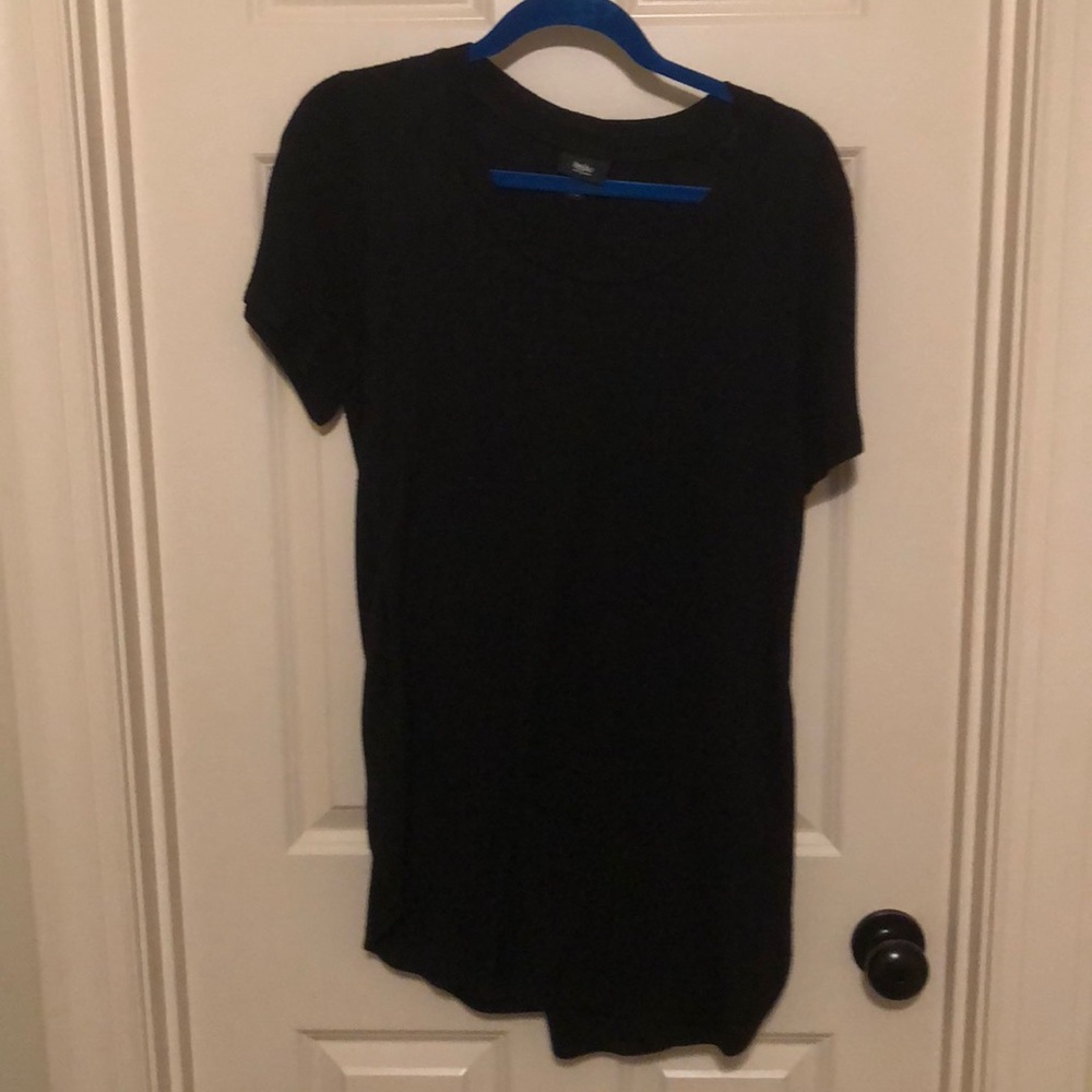 cotton black tee